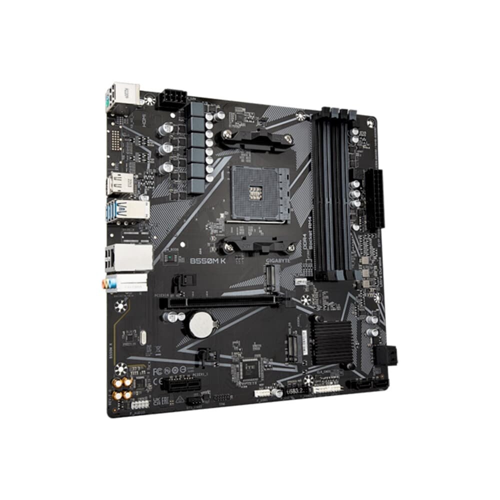 Placa Mãe Gigabyte B550M K , AMD AM4, Micro ATX, 4xDDR4 - 9MB55MK-00-10 - view 4