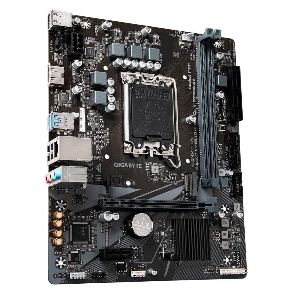 Placa Mãe Gigabyte H610M K DDR4, Intel LGA 1700, Micro ATX, DDR4, HDMI, M.2 - 9MH610MK-00-20 - view 3