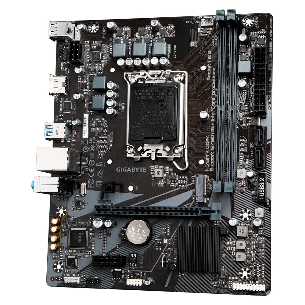 Placa Mãe Gigabyte H610M K DDR4, Intel LGA 1700, Micro ATX, DDR4, HDMI, M.2 - 9MH610MK-00-20 - view 4