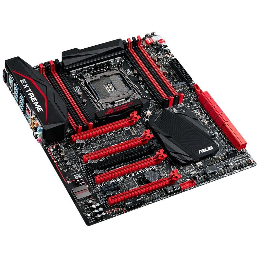 Imagem 4 de 11 do produto Placa-Mãe ASUS p/ Intel LGA 2011 eATX RAMPAGE V EXTREME 8xDDR4, Wi-Fi AC, M.2 x4, SATA Express, SupremeFX, SATA Express, SLI/CFX