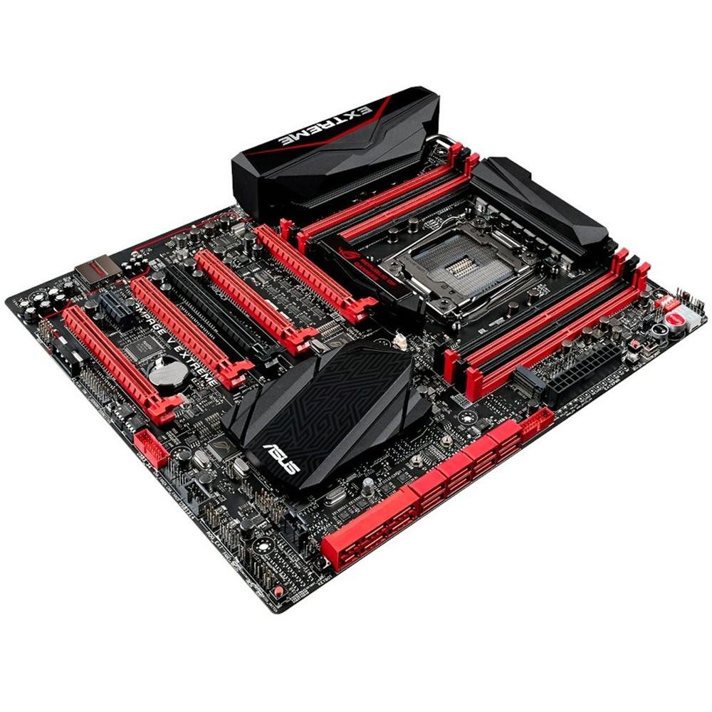 Imagem 9 de 11 do produto Placa-Mãe ASUS p/ Intel LGA 2011 eATX RAMPAGE V EXTREME 8xDDR4, Wi-Fi AC, M.2 x4, SATA Express, SupremeFX, SATA Express, SLI/CFX