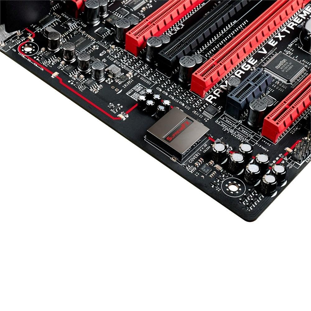 Imagem 10 de 11 do produto Placa-Mãe ASUS p/ Intel LGA 2011 eATX RAMPAGE V EXTREME 8xDDR4, Wi-Fi AC, M.2 x4, SATA Express, SupremeFX, SATA Express, SLI/CFX
