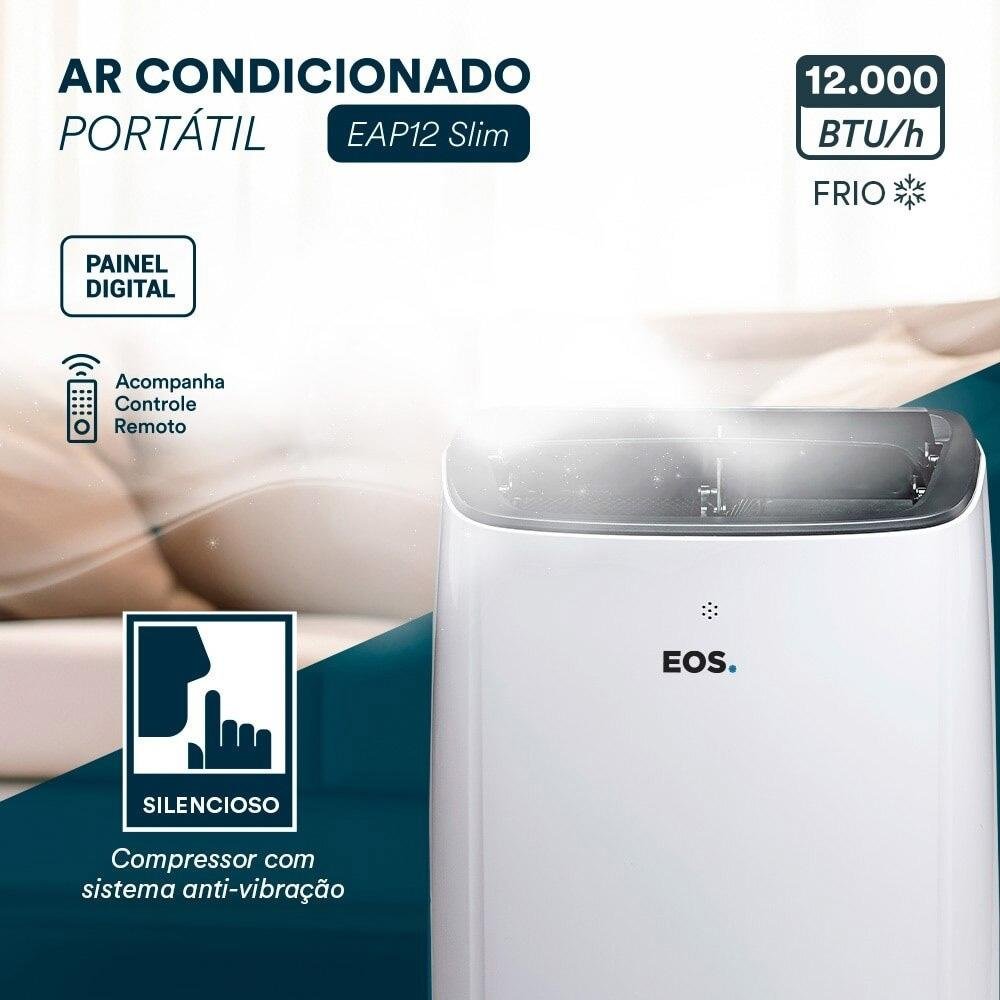 Ar Condicionado Portátil EOS EAP12F, 12000BTU/H, 220V, Frio, Slim - FJ21285084 - view 10