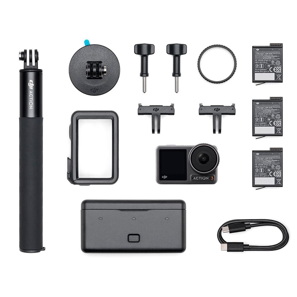 Câmera DJI Osmo Action 3 Adventure Combo | KaBuM!