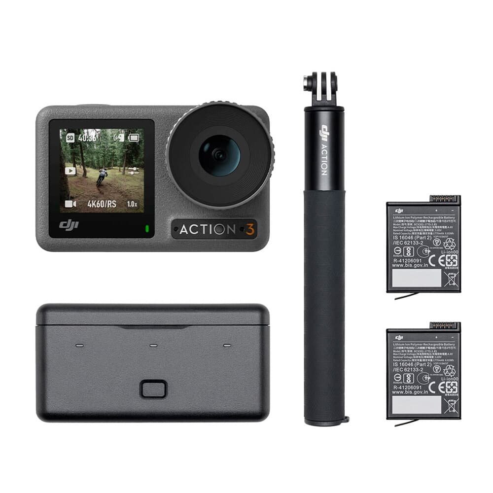 Câmera DJI Osmo Action 3 Adventure Combo, 4K, 120 FPS, RockSteady 3.0, HorizonBalancing, HorizonSteady, Preto - DJI206 - view 6