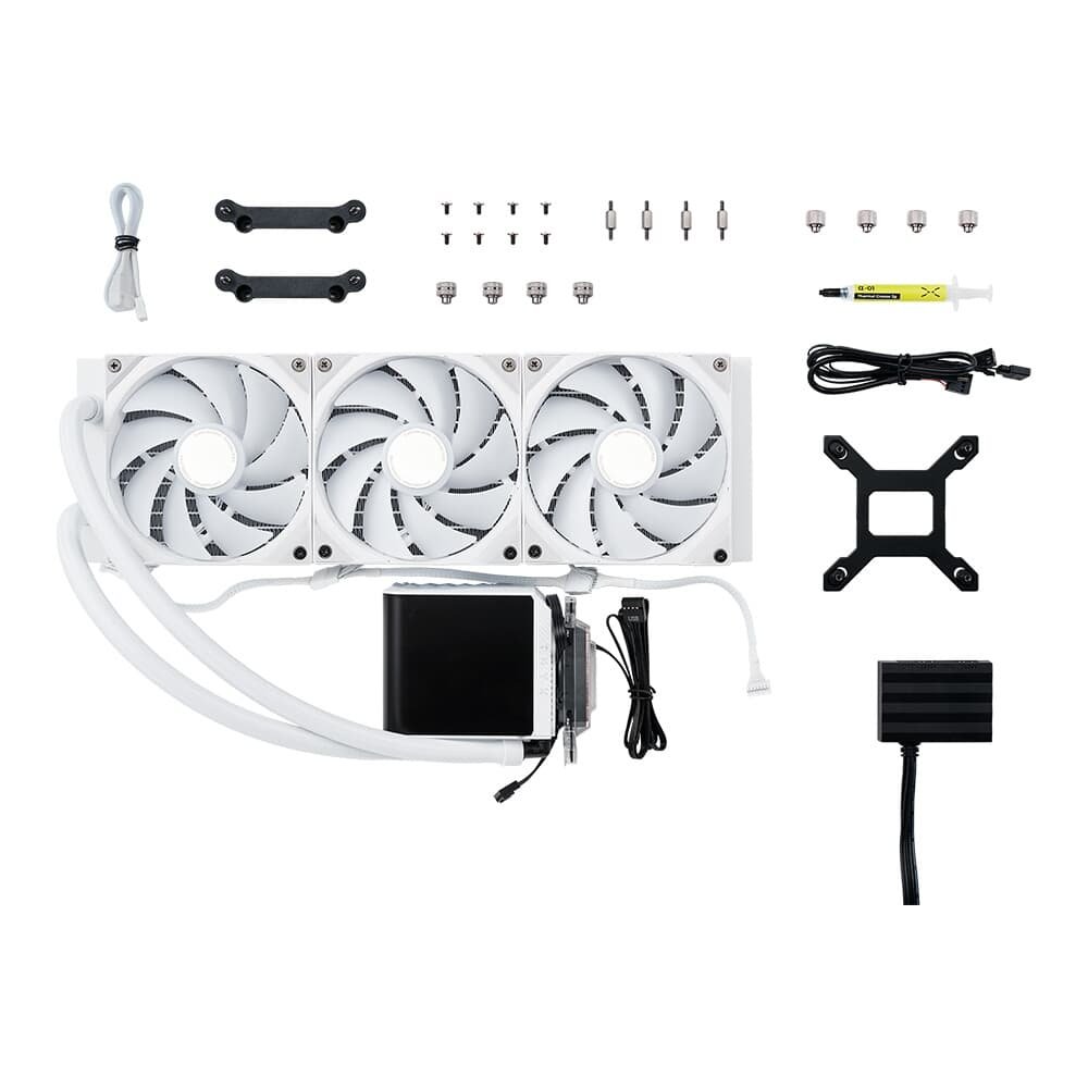 Water cooler Tryx Panorama AIO, ARGB, 360mm, Branco - L-P360A-AS3M-G1W 9