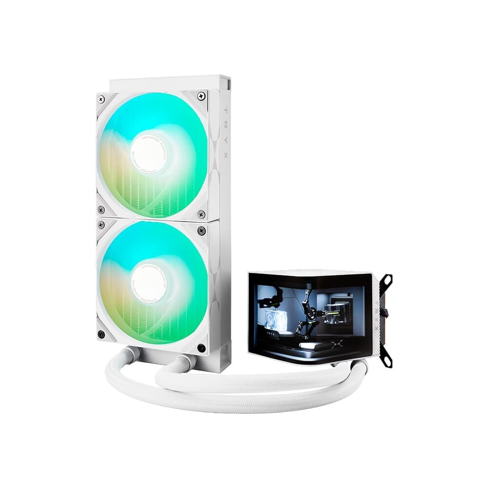 Imagem 3 de 5 do produto Water cooler Tryx Panorama AIO, ARGB, 240mm, Branco - L-P240A-AS2M-G0W
