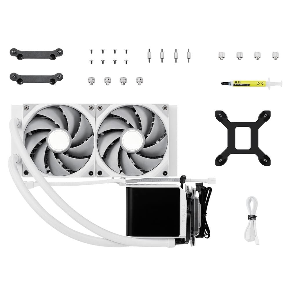 Water cooler Tryx Panorama AIO, 240mm, Branco - L-P240N-DS2M-G0W