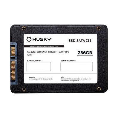 "SSD Husky, SATA III, 256GB, 2.5"", Leitura 500MB/s, Gravação 450MB/s, Preto - HSSD001256" - view 4