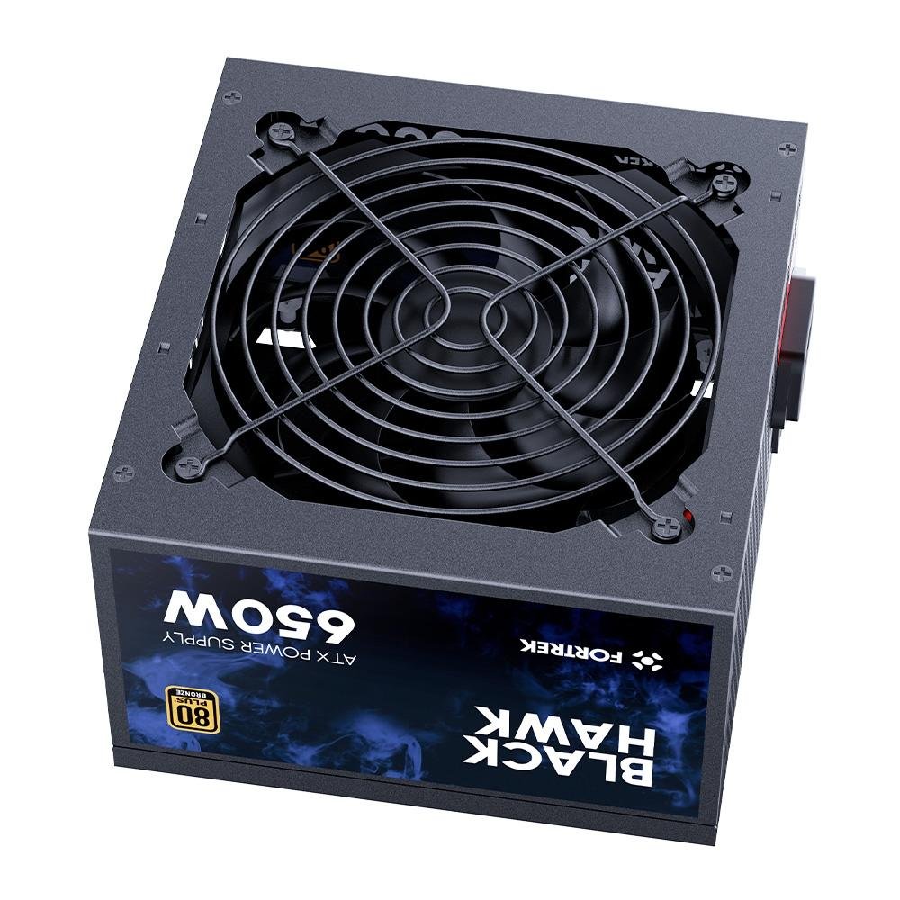 Fonte Fortrek Black Hawk, 650W, 80 Plus Bronze, ATX, Sem cabo, Preta - 83589 - view 5
