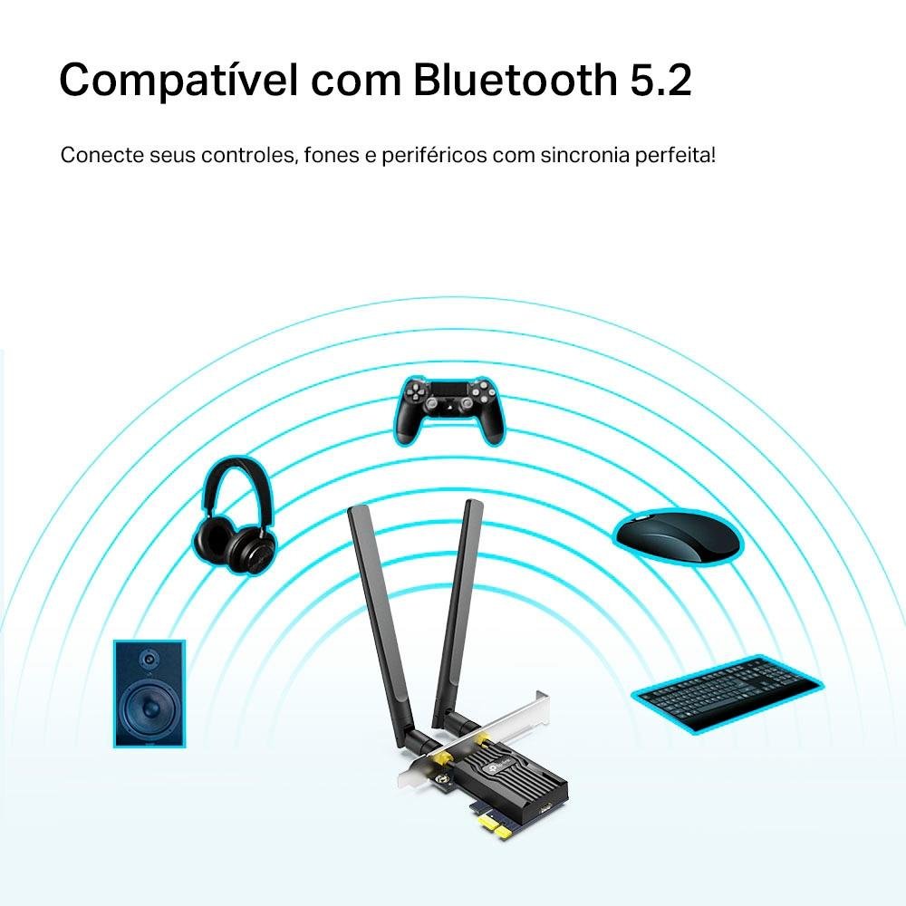 Adaptador de Rede Tp-link Archer TX20E, Sem Fio, 1201Mbps, 2 Antenas, Preto - TPN0387 - view 5