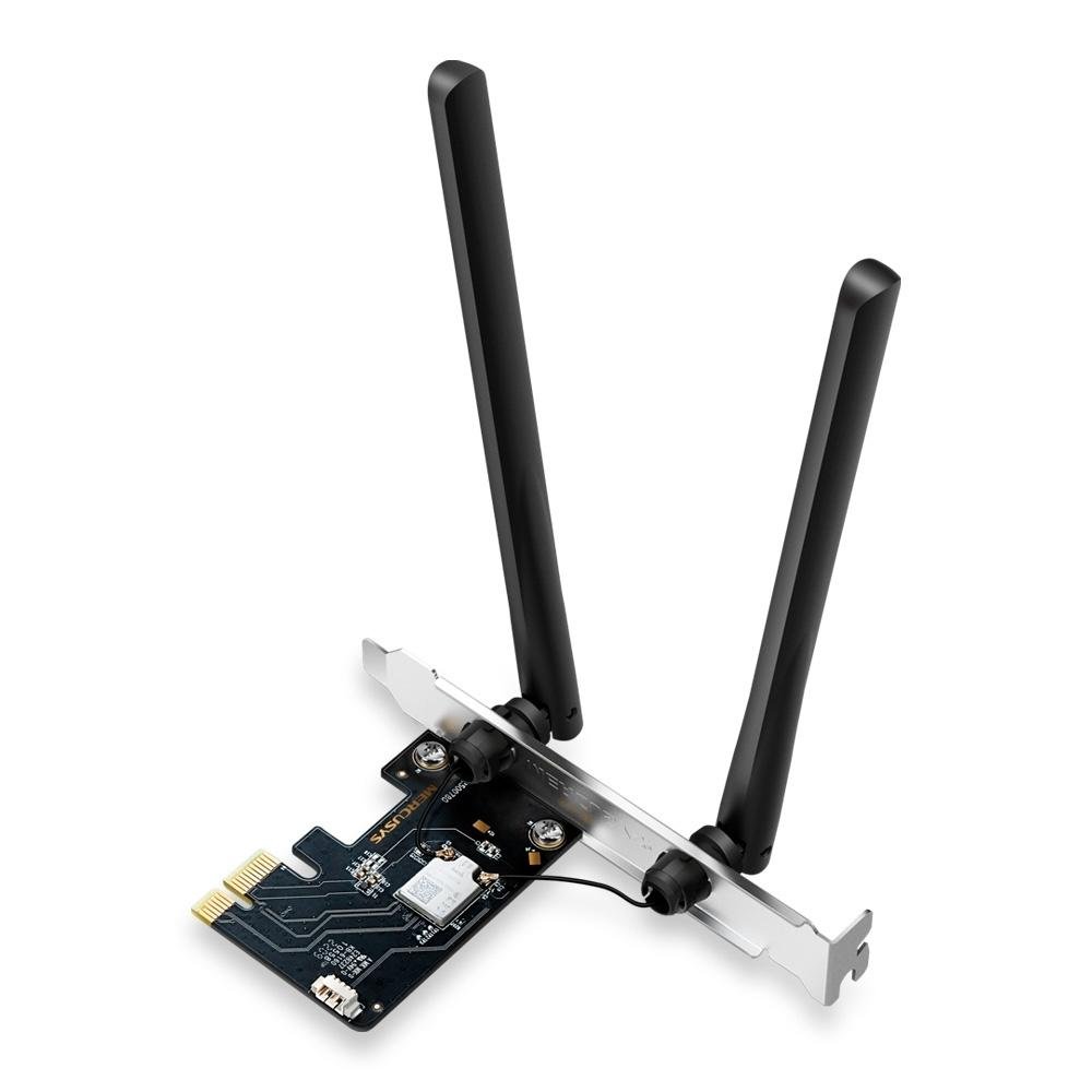 Adaptador Wifi 6 Mercusys PCIe AXE5400, Bluetooth 5.2, Preto - MA86XE(UN) - view 2