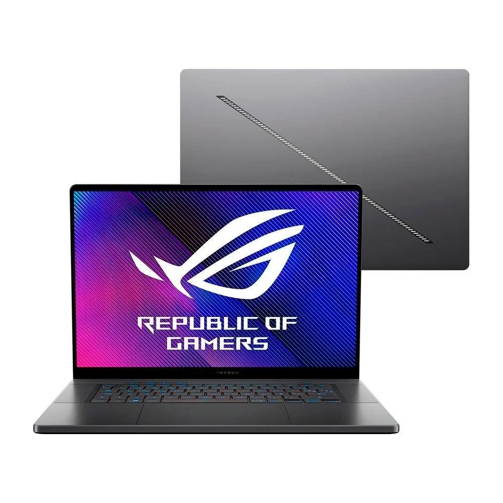 Notebook Gamer ASUS ROG Zephyrus G16, Intel Core Ultra 9 185H, 32GB, 2000GB SSD, RTX4080,16" 2.5K, 240Hz, W11 Home, Cinza - GU605MZ-QR084W Notebook Gamer ASUS ROG Zephyrus G16, Intel Core Ultra 9 185H, 32GB, 2000GB SSD, RTX4080,16" 2.5K, 240Hz, W11 Home, Cinza - GU605MZ-QR084W