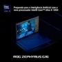 Notebook Gamer ASUS ROG Zephyrus G16, Intel Core Ultra 9 185H, 32GB, 2000GB SSD, RTX4080,16" 2.5K, 240Hz, W11 Home, Cinza - GU605MZ-QR084W
