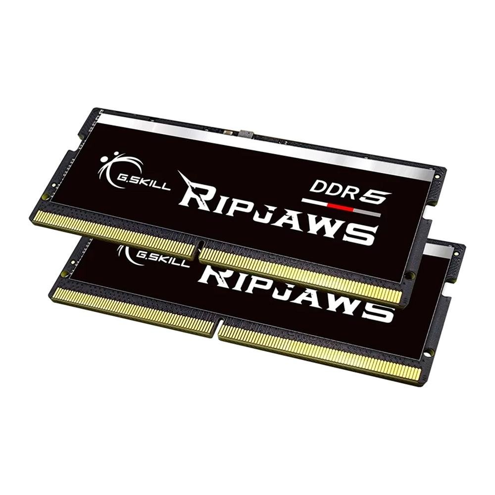 Memória para Notebook G.Skill 32GB (2X16GB), DDR5, 4800MHz, SO-DIMM, Preto  - F5-4800S4039A16GX2-RS