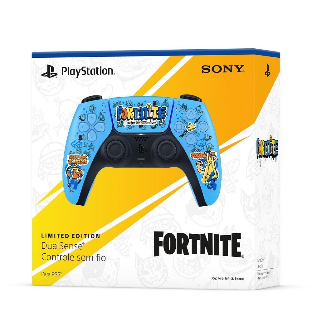 Controle Sony Dualsense Fortnite PS5, Sem Fio, Edição Limitada - 1000045233 Controle Sony Dualsense Fortnite PS5, Sem Fio, Edição Limitada - 1000045233