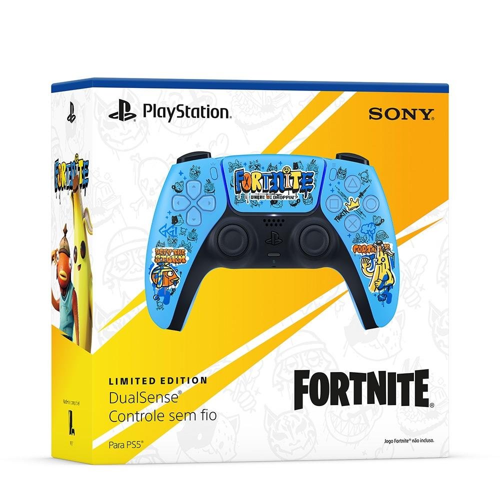 Controle Sony Dualsense Fortnite PS5, Sem Fio, Edição Limitada - 1000045233 Controle Sony Dualsense Fortnite PS5, Sem Fio, Edição Limitada - 1000045233