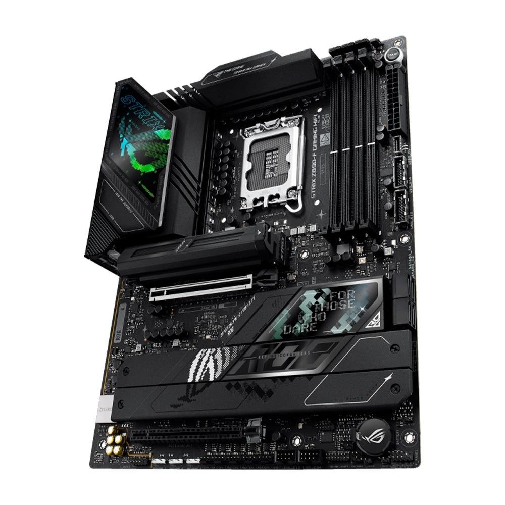 Placa-Mãe ASUS ROG Strix Z890-F Gaming, Intel, ATX, DDR5, WiFi, Preto - 90MB1I40-M0EAY0 8