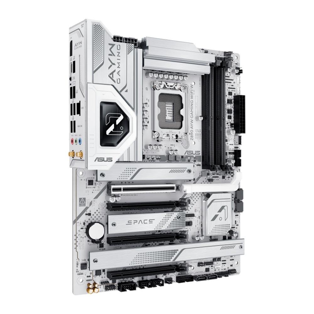 Imagem 2 de 8 do produto Placa Mãe ASUS Z890 AYW Gaming WIFI W, Intel, ATX, DDR5, Wi-Fi - 90MB1I60-M0EAY0