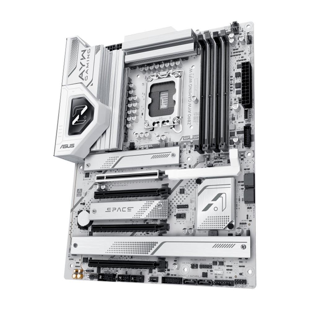 Imagem 3 de 8 do produto Placa Mãe ASUS Z890 AYW Gaming WIFI W, Intel, ATX, DDR5, Wi-Fi - 90MB1I60-M0EAY0