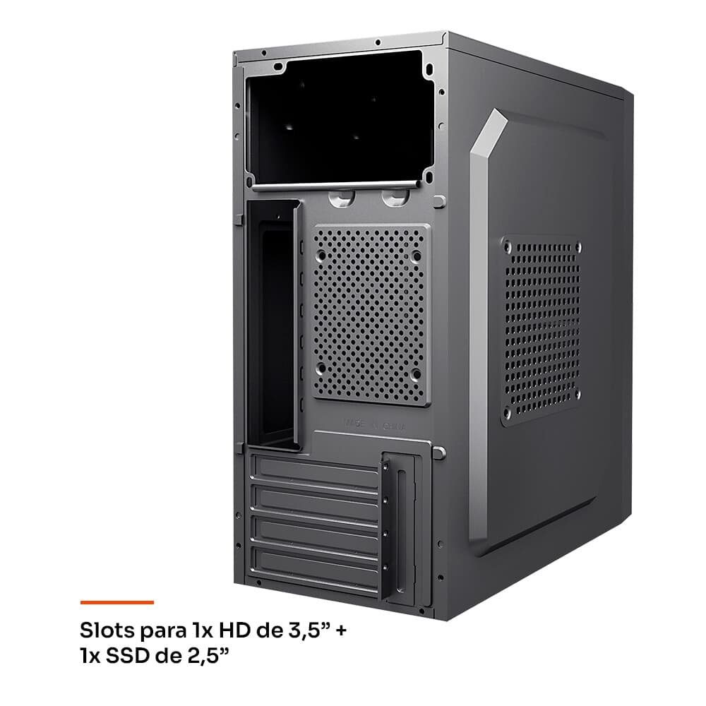 Gabinete Office Balão.info 100, Micro ATX, Mini ATX, Preto - HGO100PT - view 5