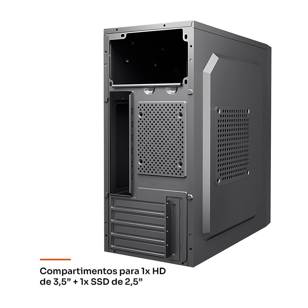 Gabinete Office Husky 200, Micro ATX, Mini ATX, Preto - HGO200PT Gabinete Office Husky 200, Micro ATX, Mini ATX, Preto - HGO200PT
