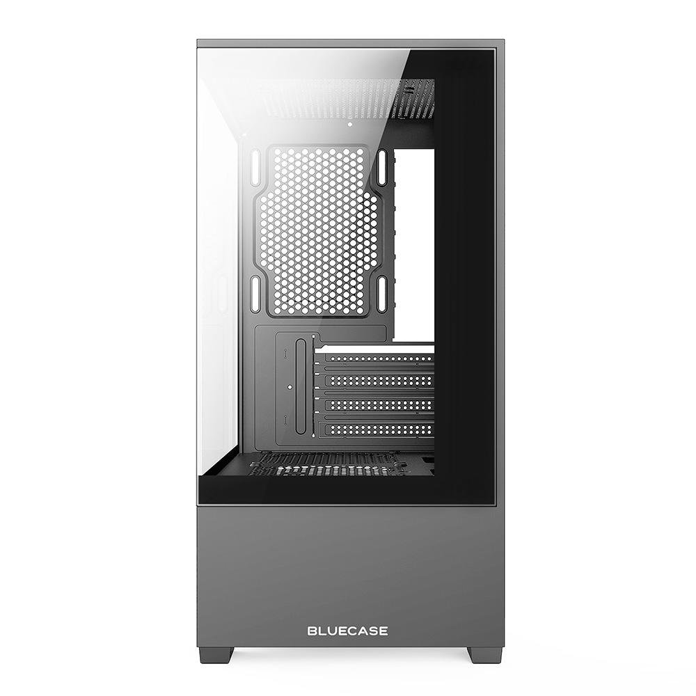 Imagem 3 de 8 do produto Gabinete Gamer Bluecase BG-055 HIT PRO, Mid tower, Micro ATX e Mini ITX, 3XFAN Rainbow, Frente e lateral em vidro, Cinza - BG-055GBX