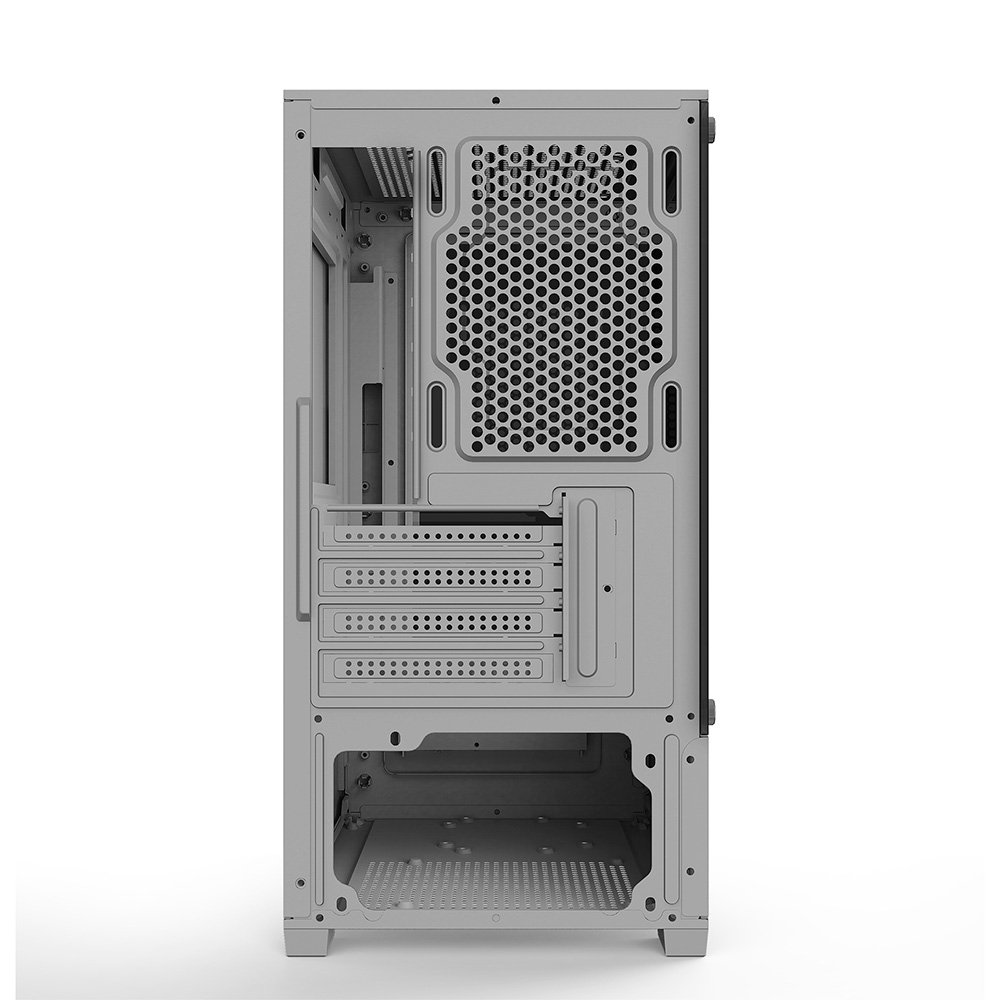 Imagem 5 de 8 do produto Gabinete Gamer Bluecase BG-055 HIT PRO, Mid tower, Micro ATX e Mini ITX, 3XFAN Rainbow, Frente e lateral em vidro, Cinza - BG-055GBX