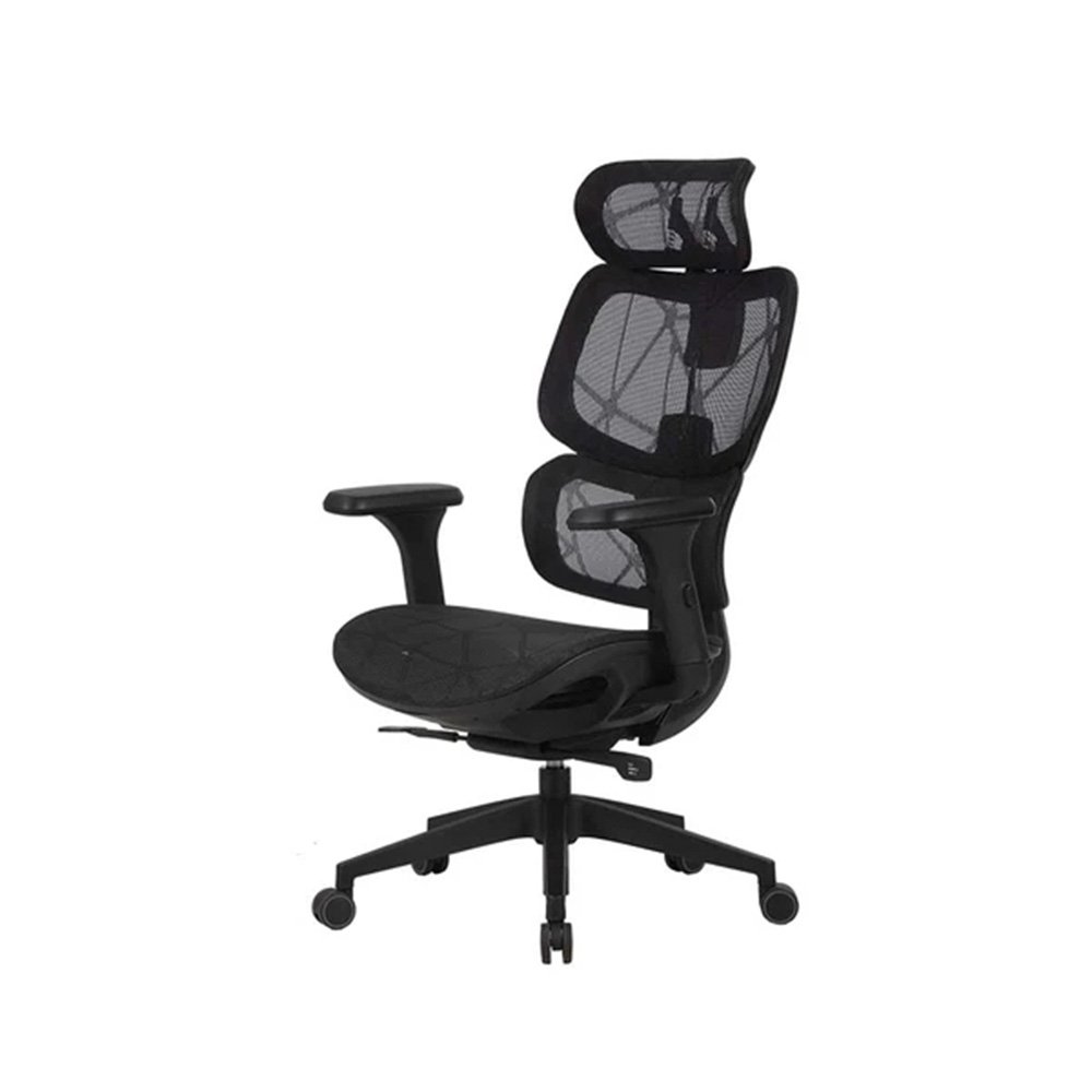 Cadeira Office Elements Siggy, Até 140Kg, Assento Mesh, Base em Nylon e Fibra de Vidro, Preto - 71468 - view 3
