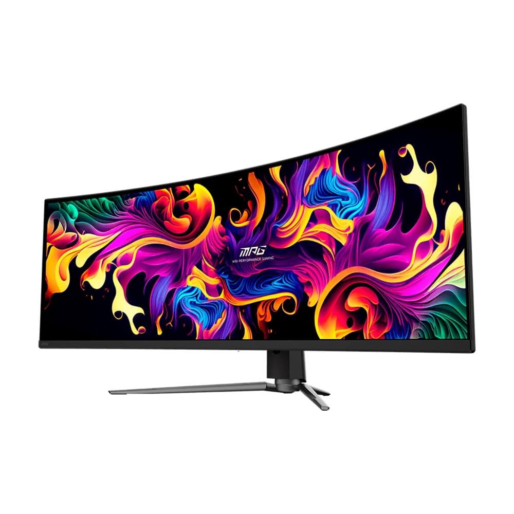 Monitor Gamer Curvo MSI QD-OLED 49", DQHD, 144Hz, 0.03ms, FreeSync Premium Pro, HDR 400, USB-C, Altura Ajustável, Preto - MPG 491CQP