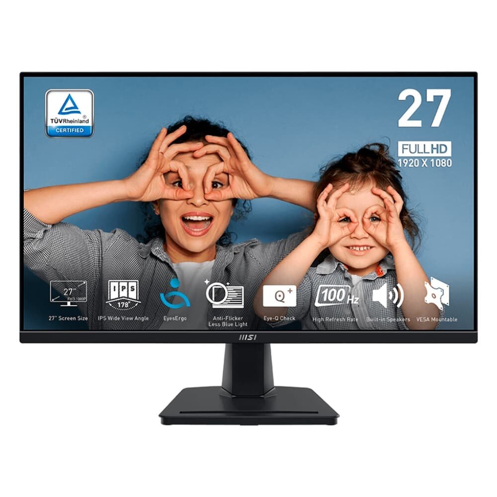 Monitor MSI PRO MP275 27" FHD, Tela Flat, IPS, 100Hz, 1ms, HDMI e VGA, Anti-reflexo, Alto-... Monitor MSI PRO MP275 27" FHD, Tela Flat, IPS, 100Hz, 1ms, HDMI e VGA, Anti-reflexo, Alto-...