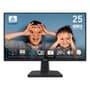 Monitor MSI PRO 25", Full HD, 100Hz, 1ms, IPS, HDMI e VGA, Som Integrado, Preto - MP251