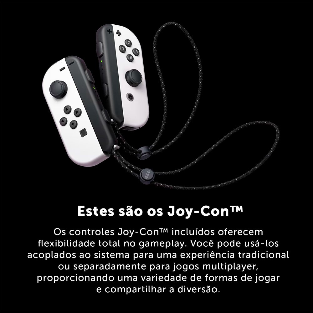 Console Nintendo Switch OLED + Super Mario Bros  Wonder + 12 meses do Nintendo Switch Online