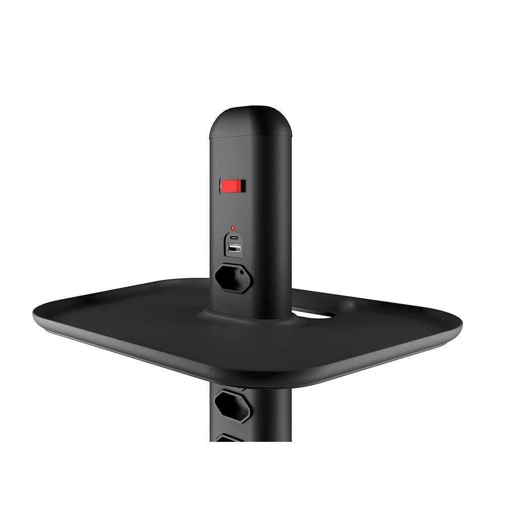 Extensão Torre OCTOO Totem Elétrico com 4 Tomadas, USB e USB-C, Bandeja de apoio, Preto - ( Balão.info - foto 5