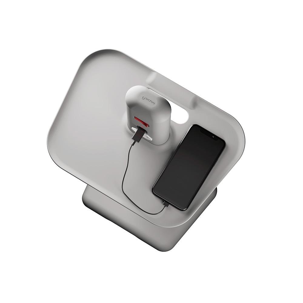 Extensão Torre OCTOO Totem Elétrico com 4 Tomadas, USB e USB-C, Bandeja de apoio, Prata - ( Balão.info - foto 2