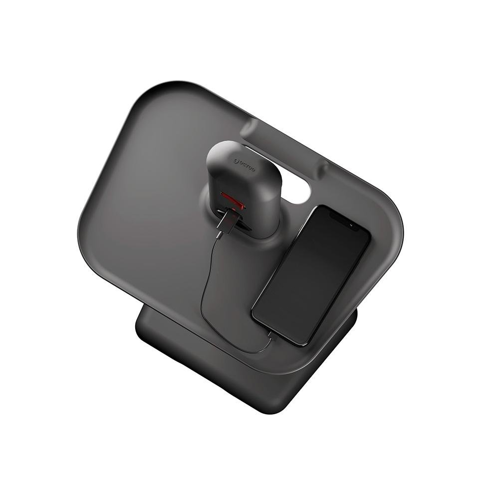 Extensão Torre OCTOO Totem Elétrico com 4 Tomadas, USB e USB-C, Bandeja de apoio, Titânio - ( Balão.info - foto 3