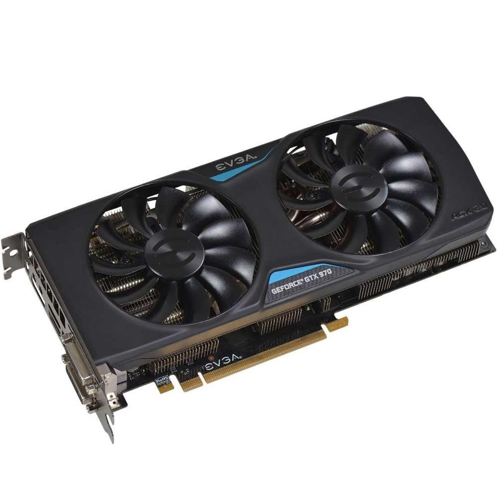 Placa de Vídeo VGA EVGA GeForce GTX 970 4GB SC+ e Voltage Boost ACX2.0 DDR5 256 bits PCI-E 3.0 04G-P4-2977-KR