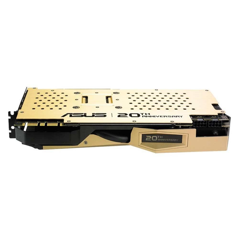 Placa de vídeo VGA ASUS GeForce GTX 980 Gold Edition 4GB GDDR5 0dB Fan 256-Bits Série Limitada PCI Express 3.0 GOLD20TH-GTX980-P-4GD5 GAMING