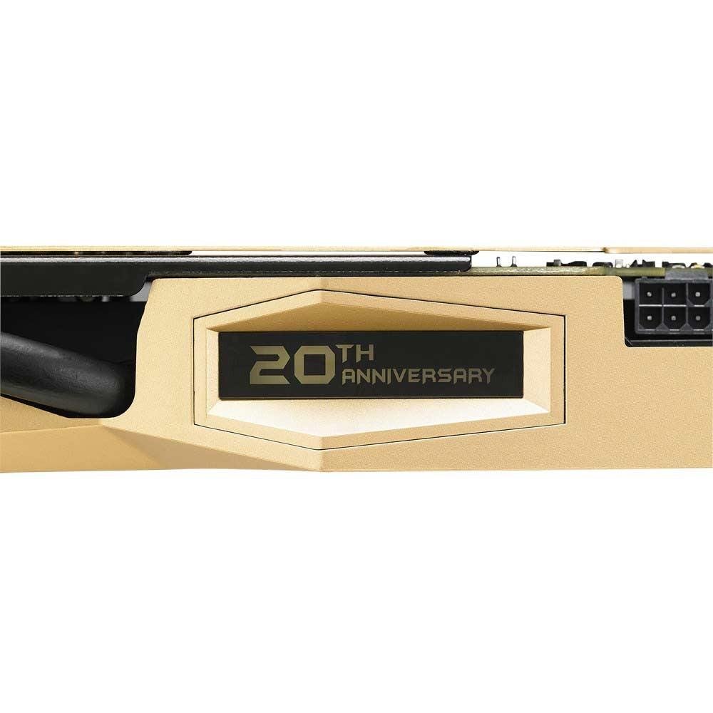 Imagem 8 de 8 do produto Placa de vídeo VGA ASUS GeForce GTX 980 Gold Edition 4GB GDDR5 0dB Fan 256-Bits Série Limitada PCI Express 3.0 GOLD20TH-GTX980-P-4GD5 GAMING