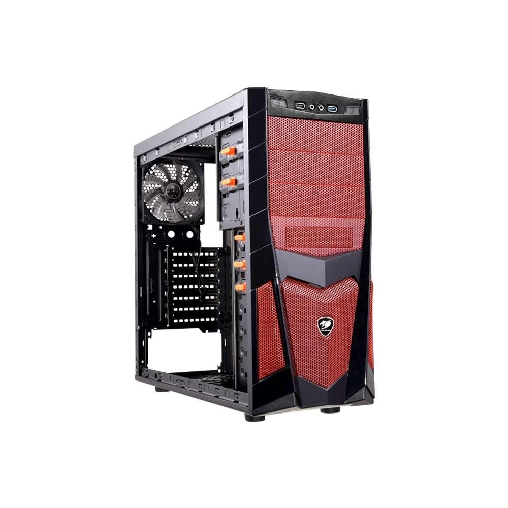 Gabinete Cougar Volant2 67F1 Midi Tower Red 10023-6