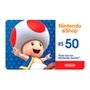 Gift Card Nintendo eShop R$50 - Cartão Presente Digital