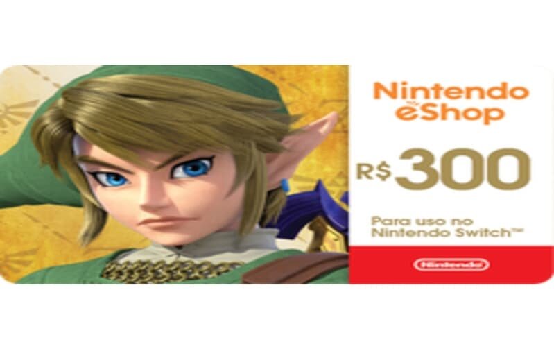Gift Card Nintendo eShop R$300 - Cartão Presente Digital