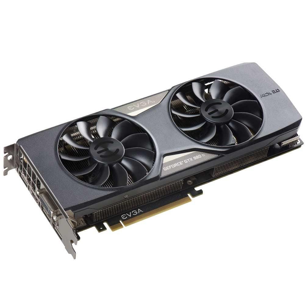 Placa de Vídeo VGA EVGA GeForce GTX 980 Ti 6GB SC+ ACX2.0+ DDR5 384 Bits PCI-E 3.0 c/ Backplate 06G-P4-4995-KR