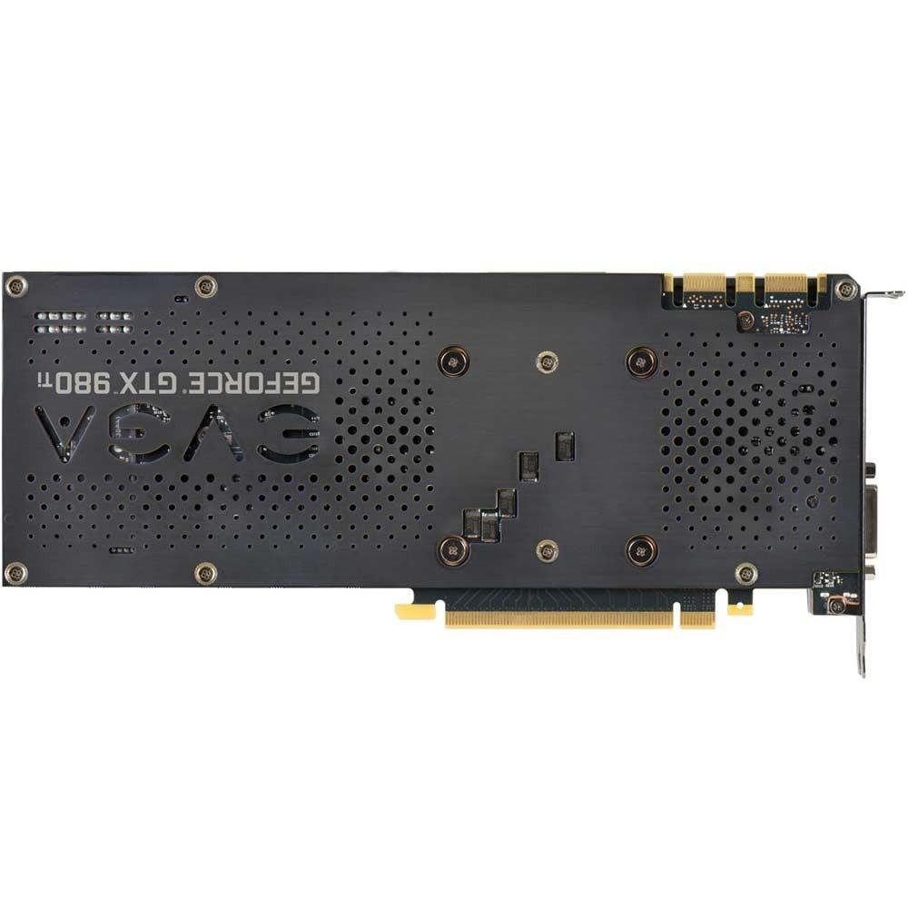 Placa de Vídeo VGA EVGA GeForce GTX 980 Ti 6GB SC+ ACX2.0+ DDR5 384 Bits PCI-E 3.0 c/ Backplate 06G-P4-4995-KR