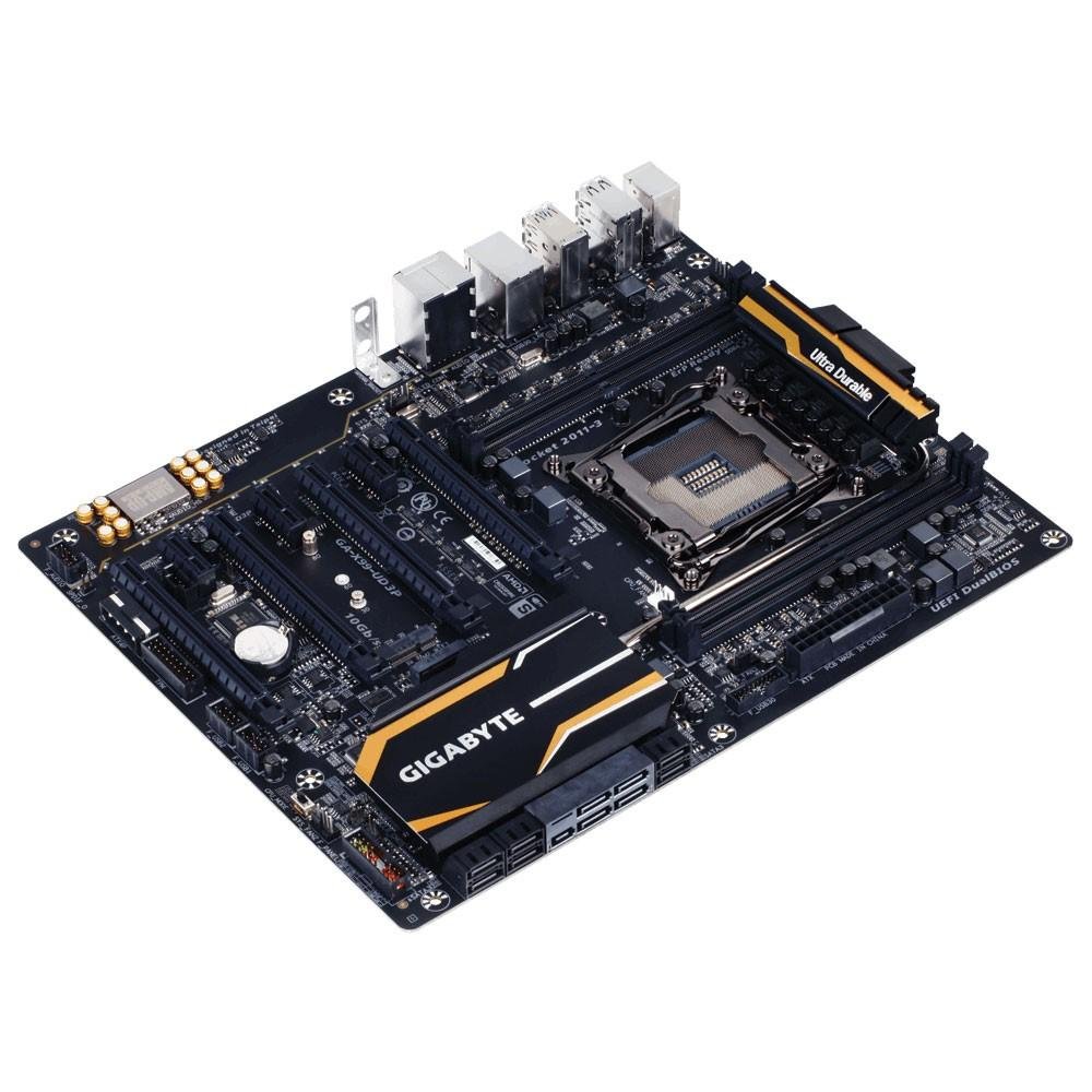 Placa-Mãe GIGABYTE p/ Intel LGA 2011-3 ATX GA-X99-UD3P, DDR4, 4 DIMMs, DDR4 2133, SLI/CFX, SATA 6Gb/s, USB 3.0 Placa-Mãe GIGABYTE p/ Intel LGA 2011-3 ATX GA-X99-UD3P, DDR4, 4 DIMMs, DDR4 2133, SLI/CFX, SATA 6Gb/s, USB 3.0