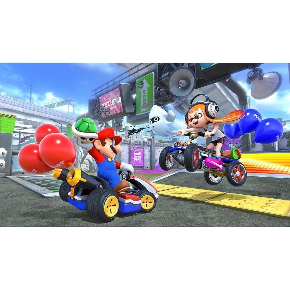 Imagem 8 de 10 do produto Console Nintendo Switch OLED, Branco + Mario Kart 8 Deluxe + 3 meses do Nintendo Switch Online