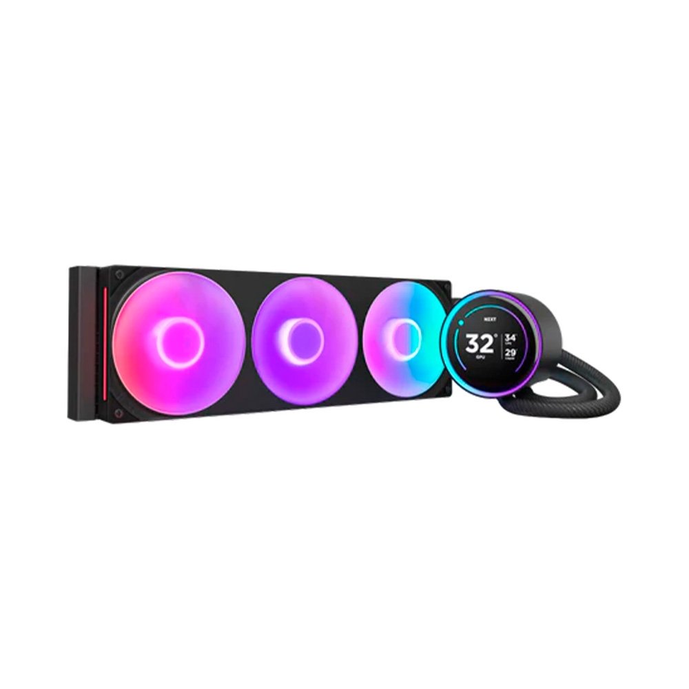 Water Cooler NZXT Kraken Elite AIO V2, 360mm, LCD IPS, RGB, Intel e AMD, Preto - RL-KR36E-B2 - view 2