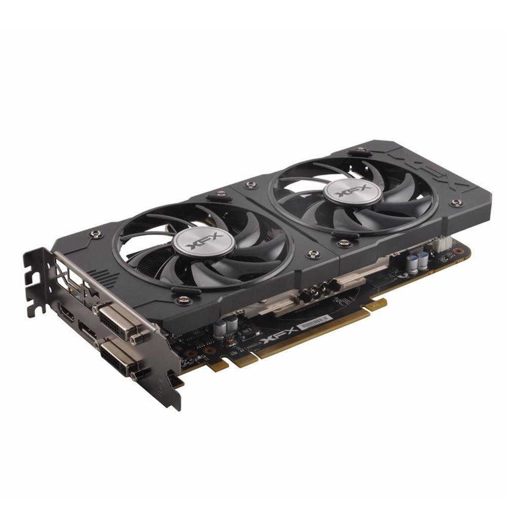 Placa de Video VGA AMD XFX RADEON R7 370 2GB DDR5 Double Dissipation 256B 995MHZ XFX R7-370P-2DF5