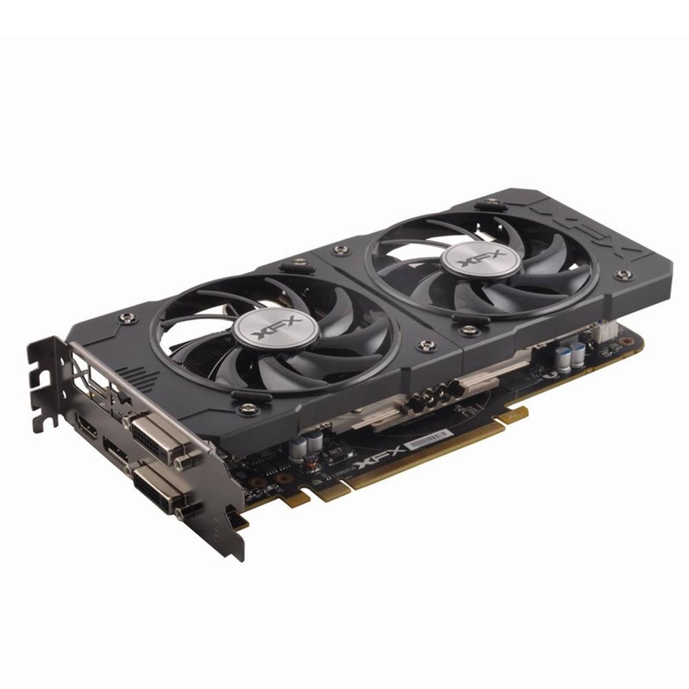 Placa de Video VGA XFX AMD Radeon R7 370 4GB DDR5 Double Dissipation 256B 995MHZ XFX R7-370P-4DF5