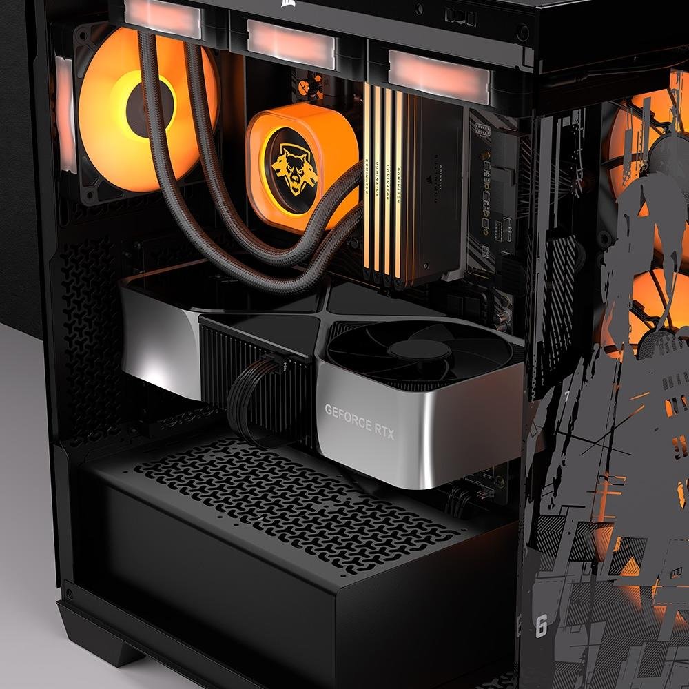Gabinete Gamer ( Balão.info) 3500X Case Call of Duty Special Black OPS 6 Edition, Mid Tower, E-ATX Lateral em Vidro, Sem Fans, Preto - CC-( Balão.info)-COD - view 6